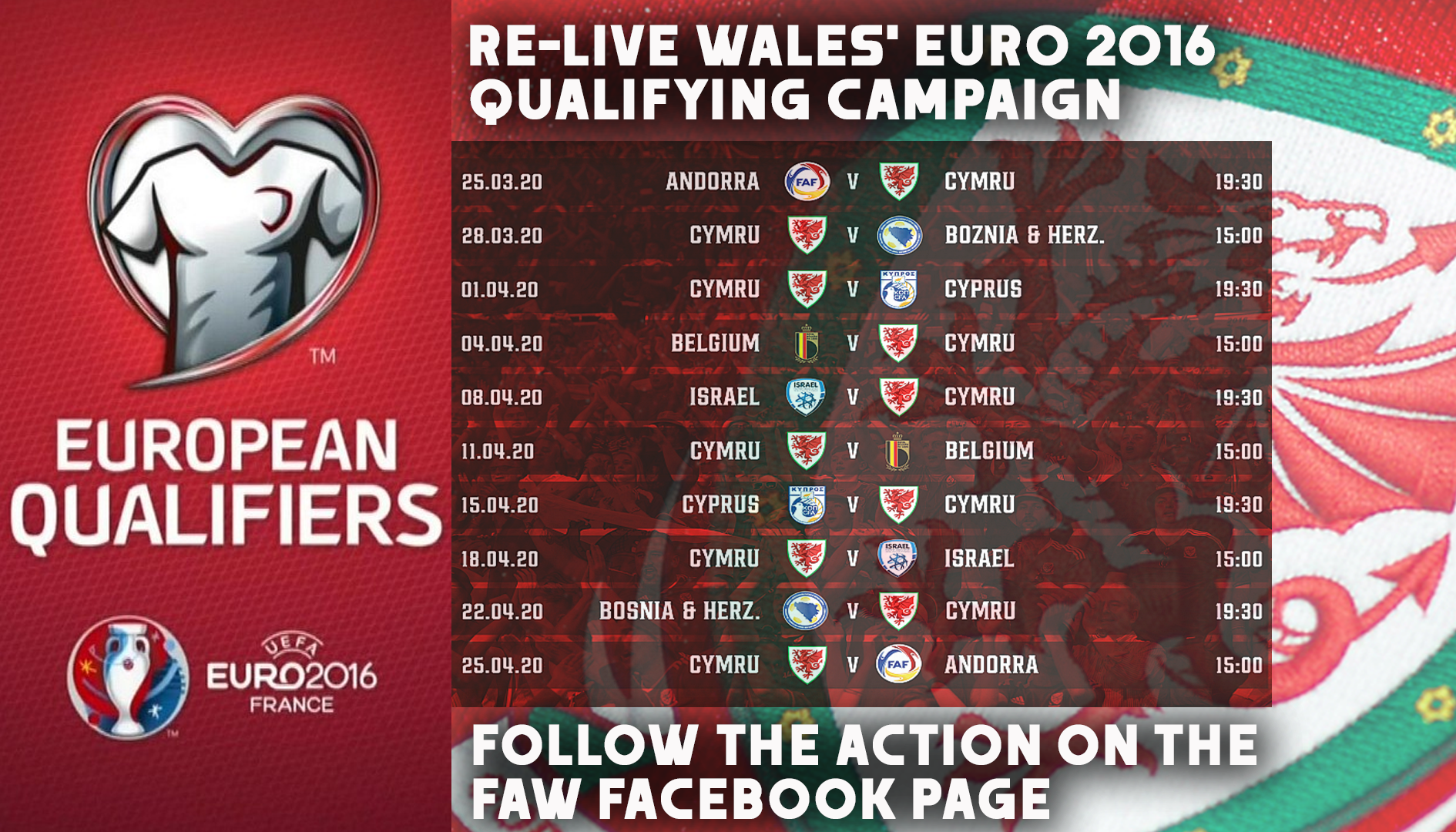 Re Live Wales Euro 2016 Qualifying Campaign Welsh Premier League